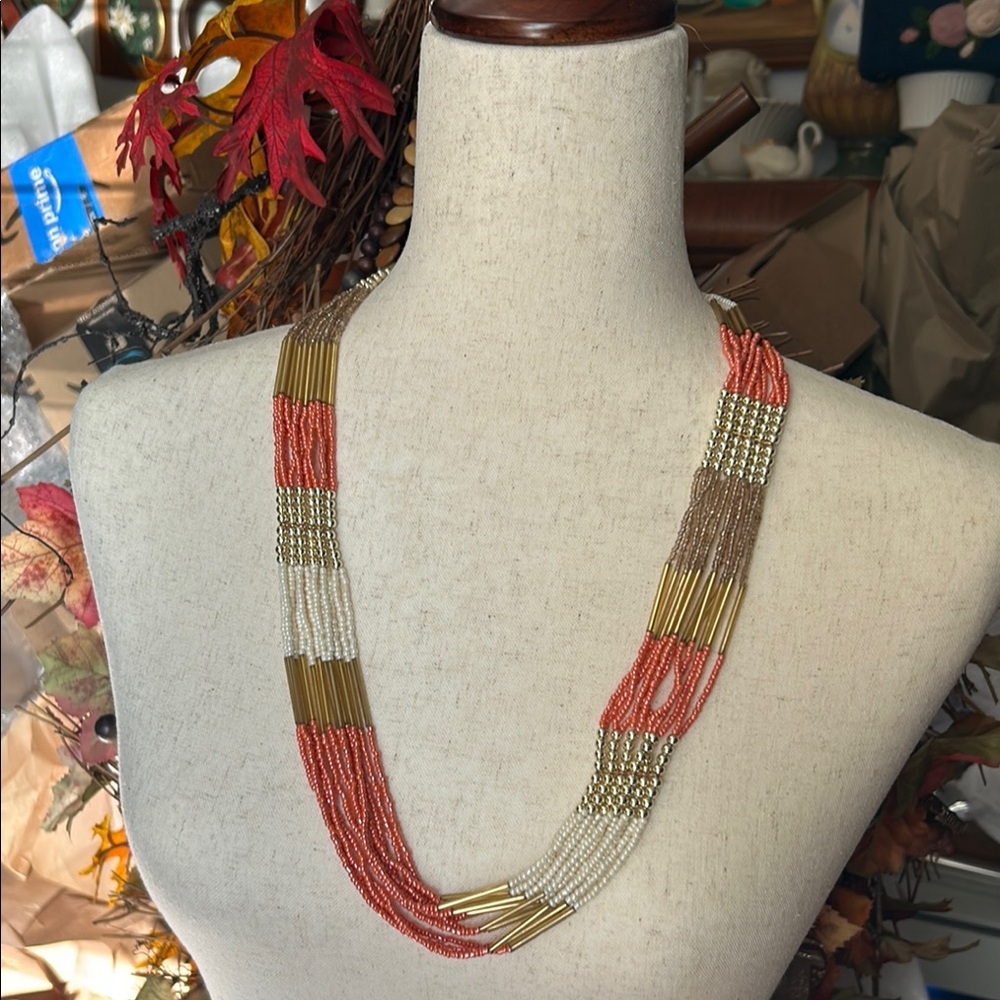 ALDO ERESEN SEED BEAD Multi-Strand Necklace